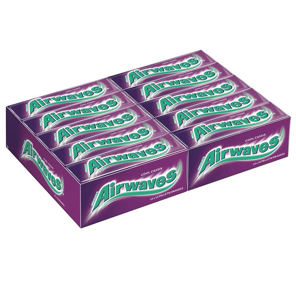 Airwaves Cool Cassis Sugar Free Gum - Box of 30