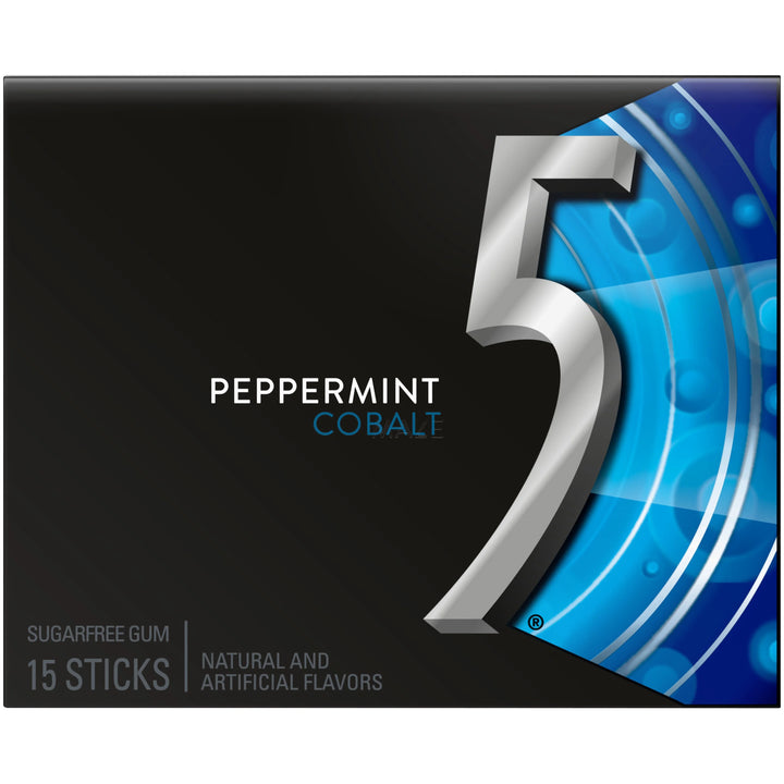 Wrigley’s 5 Gum Cobalt, peppermint gum, sugar-free chewing gum, long-lasting flavor gum, 5 Gum peppermint, refreshing peppermint gum, sugar-free gum, Wrigley’s 5 gum flavors, fresh breath gum, low-calorie gum.