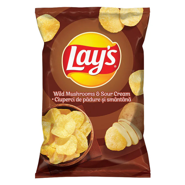 Lay’s Wild Mushroom & Sour Cream Potato Chips - (140g)