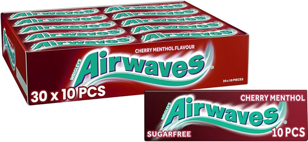 Airwaves Cherry Menthol Sugar Free Gum - Box of 30