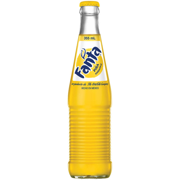 Fanta Pineapple Glass Bottle Mexican - 12fl/oz (355ml)