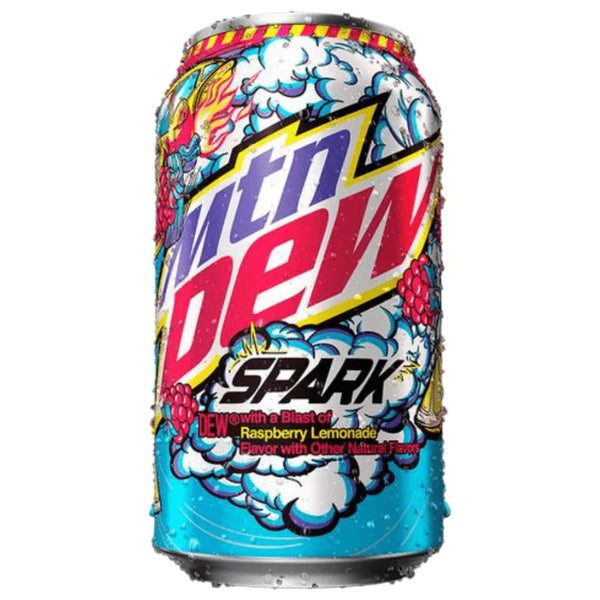 Experience the electrifying taste of Mountain Dew Spark (355ml)! This bold and refreshing citrus soda is the perfect pick-me-up for any adventure. Grab a can today and ignite your taste buds with every sip!