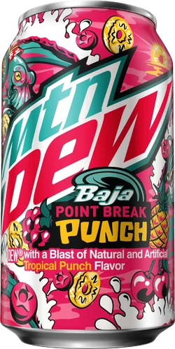 Mountain Dew Baja Point Break Punch Soda (355ml)