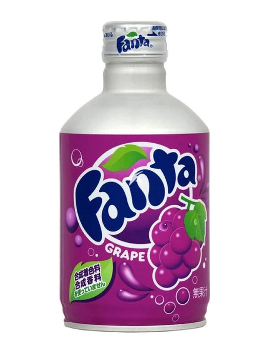 Fanta Grape Japan, Japanese soda, 300ml grape soda, international Fanta, grape-flavored soda, imported soda from Japan, Japanese Fanta drink, fruity grape soda, unique soda flavors, Fanta Japan edition.