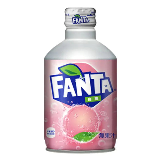 Fanta White Peach Japan, Japanese soda, white peach soda, 300ml Fanta, imported Japanese beverages, fruity soda flavors, Fanta Japan edition, unique soda flavors, refreshing peach soda, international Fanta drink.