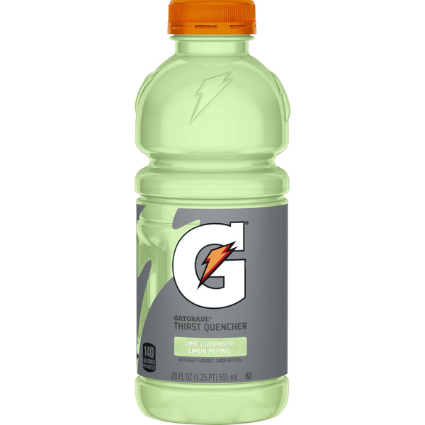 Gatorade Lime Cucumber, Gatorade 24 pack, refreshing sports drink, cucumber lime hydration, electrolyte drink, Gatorade for athletes, 20 fl. oz hydration drink, crisp flavored sports drink, rehydration beverage, workout drink.