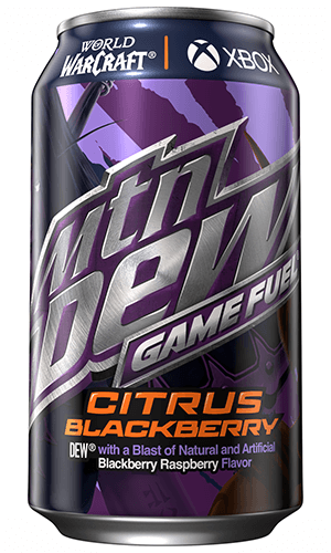 Mountain Dew Game Fuel, Citrus Blackberry drink, World of Warcraft collaboration, gaming energy drinks, limited-edition Game Fuel, gamer-focused beverages, Mountain Dew WoW flavor, caffeine energy boost, collectible Game Fuel can, bold-flavored energy drinks, blackberry citrus soda.