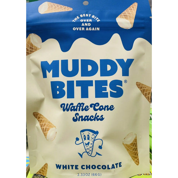 Muddy Bites White Chocolate Cone - 2.33oz (66g)