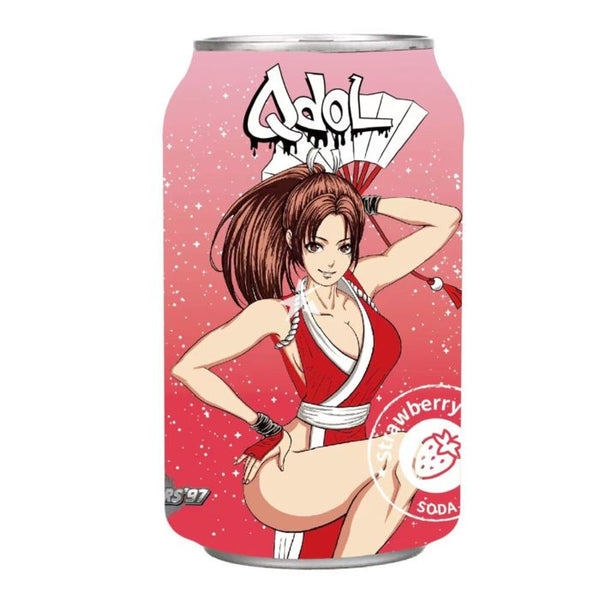 QDOL X The King Of Fighters '97 (Mai Shiranui) - Strawberry Flavour Soda 330ml