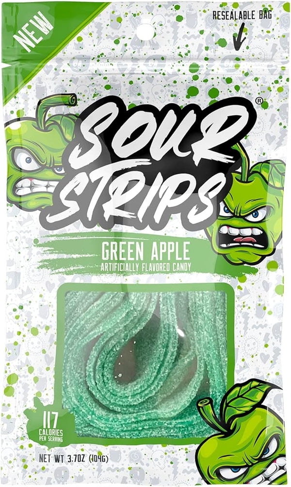 Sour Strips Green Apple - 3.4oz (96g)