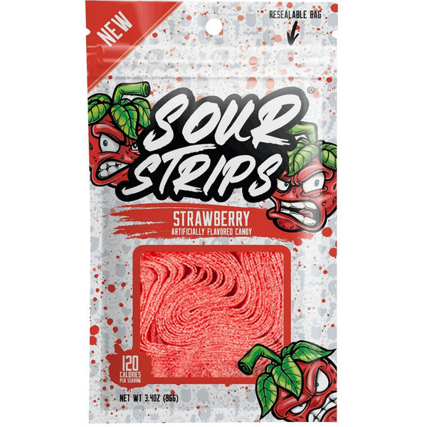 Sour Strips Strawberry - 3.4oz (96g)