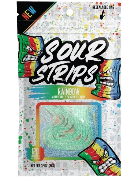 Sour Strips Rainbow Candy (96g)