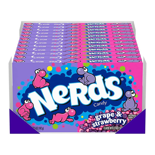 Nerds Grape and Strawberry 141g - pack of 12