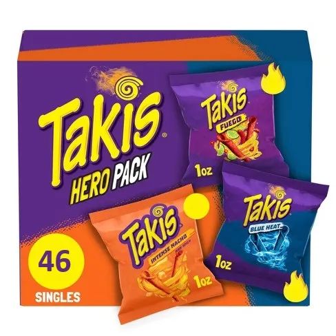 Takis Hero Pack Tortilla Chips 1oz/28g - Pack of 46