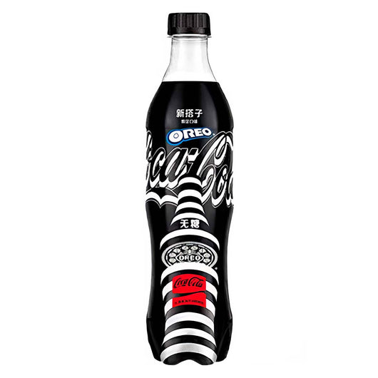 Coca-Cola Zero Sugar Oreo, limited edition Coke, unique flavored Coke, Coca-Cola Oreo drink, 500ml Coca-Cola, exclusive China Coca-Cola, Oreo-flavored soda, limited edition soft drink, rare international beverage, Coke with Oreo.