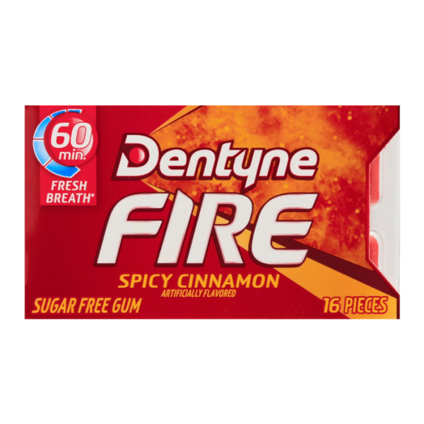 Dentyne Fire Split 2 Fit Cinnamon (16 Pieces)