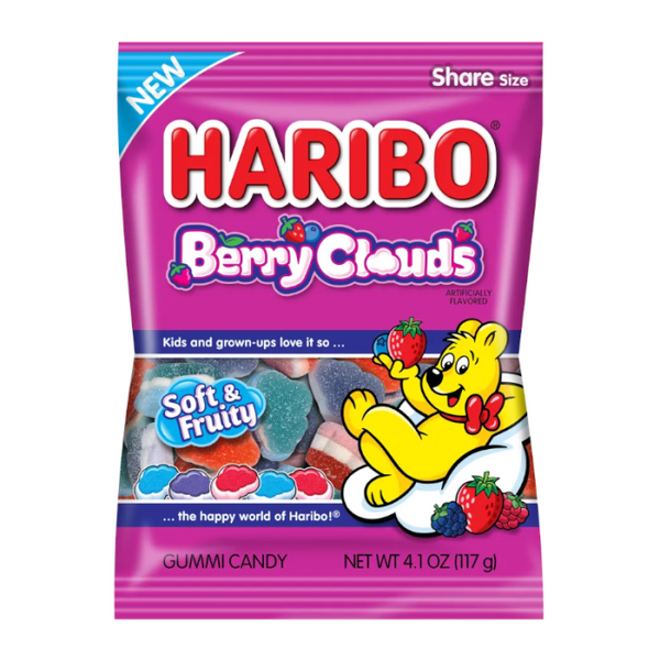 Haribo Berry Clouds Peg Bag 4.1oz (117g)