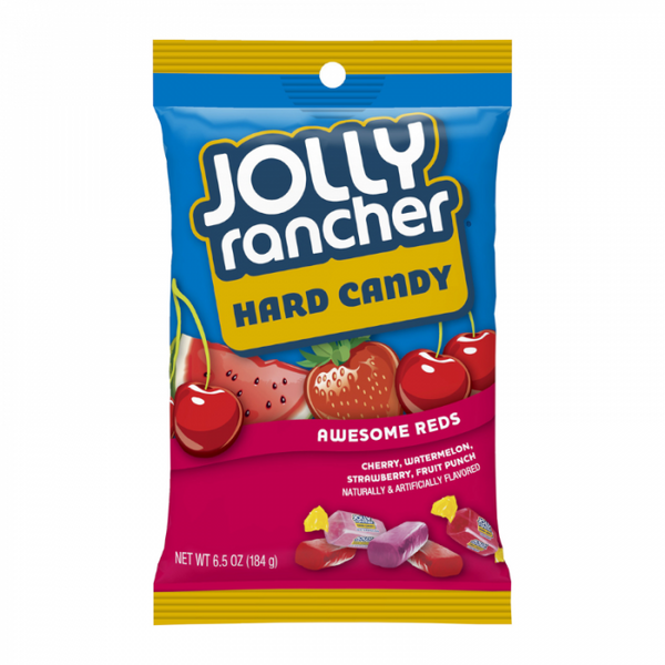 Jolly Rancher - Awesome Reds Peg Bag Hard Candy 6.5oz (184g)