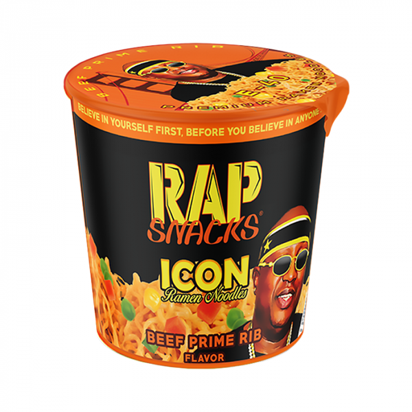 Rap Snacks Icon Ramen Noodles - Beef Prime Rib Ramen Noodles E-40 - 2.25oz (64g)
