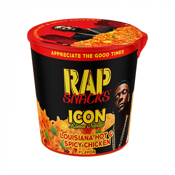 Rap Snacks Icon Ramen Noodles - Louisiana Hot & Spicy Chicken Boosie - 2.25oz (64g)