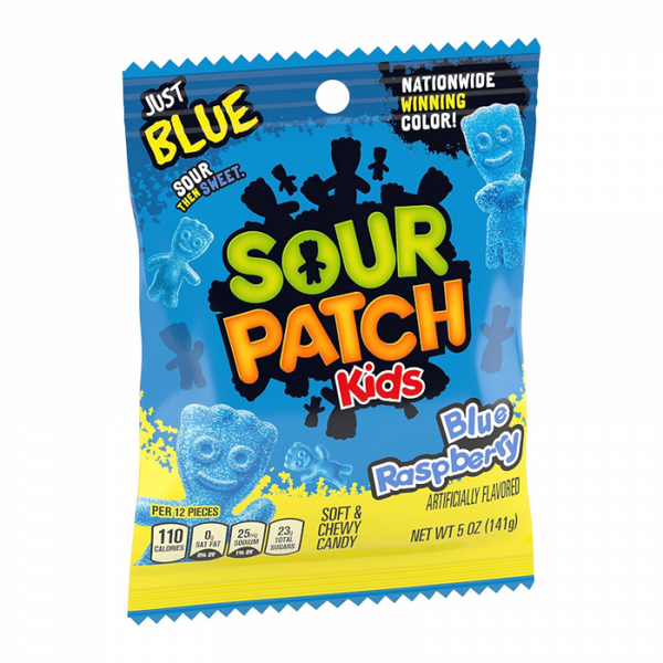 Sour Patch Kids Blue Raspberry Peg Bag 3.6oz (102g)