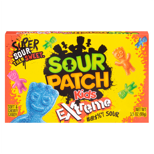 Super Sour Patch Kids Extreme Theatre Boxes 99g - Pack of 12
