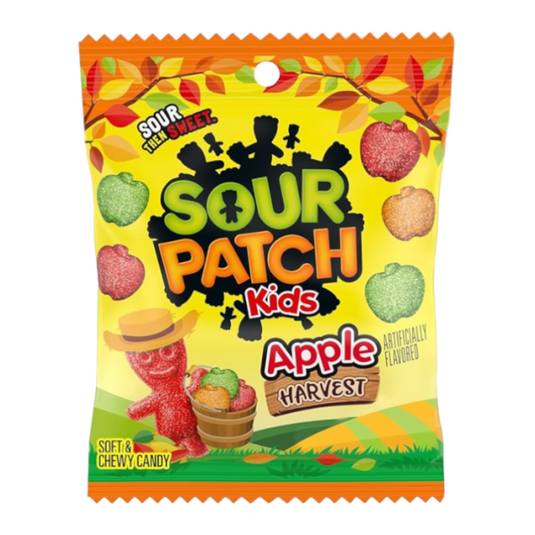 Sour Patch Kids Halloween Apple Harvest Mix Peg Bag - 3.58oz (101g)