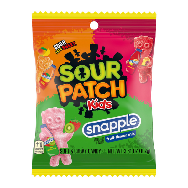 Sour Patch Kids Snapple Peg Bag 3.61oz (102g)