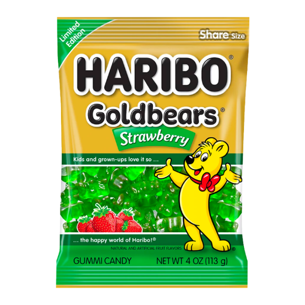 Haribo Gold Bears Strawberry 4oz (113g)