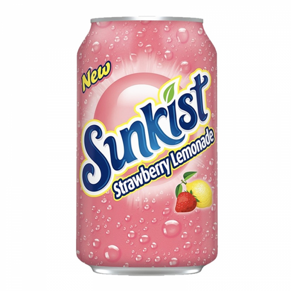 Sunkist Strawberry Lemonade, strawberry lemonade soda, fruity soda, 12oz Sunkist, lemonade-flavored soda, sweet and tangy soda, strawberry soda, refreshing summer drink, Sunkist USA, fizzy strawberry lemonade.

This product description is optimized for Shopify, focusing on the refreshing blend of strawberry and lemonade flavors, making it appealing to soda lovers who enjoy a sweet, tangy, and fizzy drink.