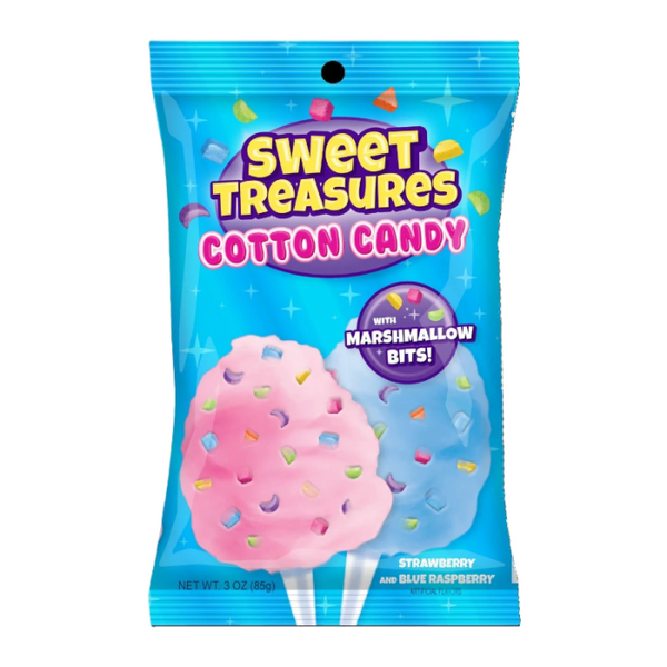 Sweet Treasures Cotton Candy Strawberry & Blue Raspberry Flavour - 3oz (85g)