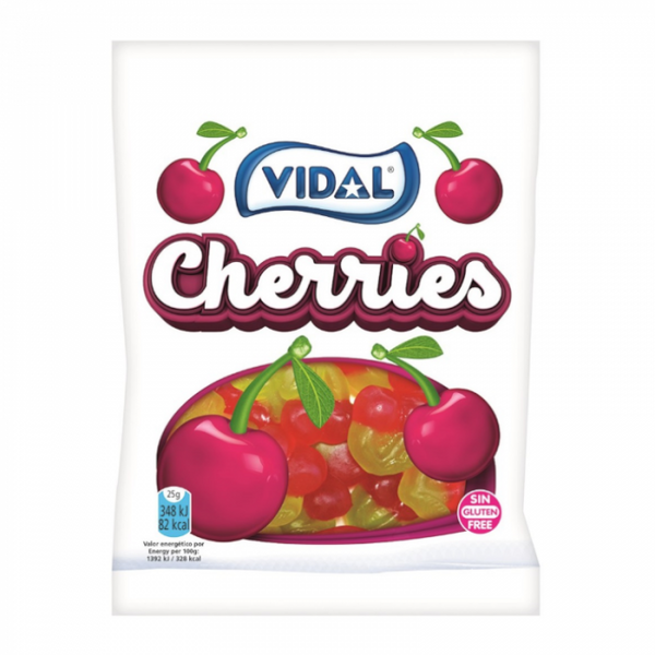 Vidal Jelly Cherries 3.19oz (90g)