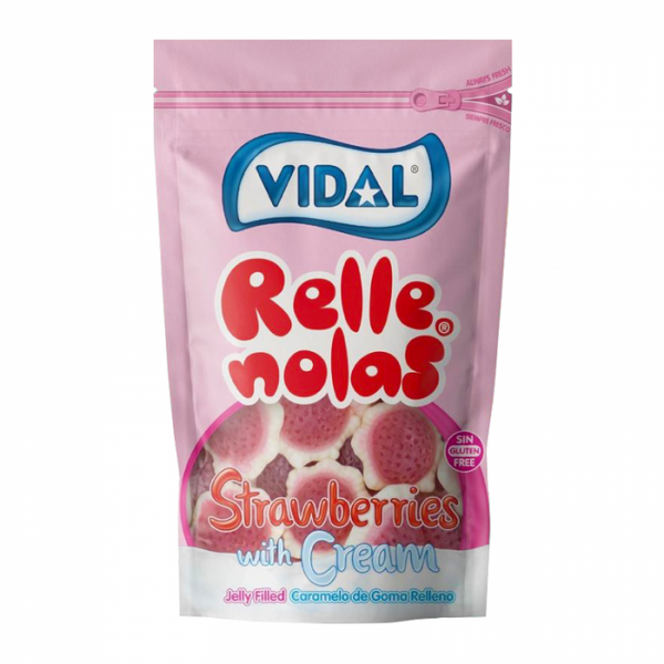 Vidal Strawberries With Cream 180g