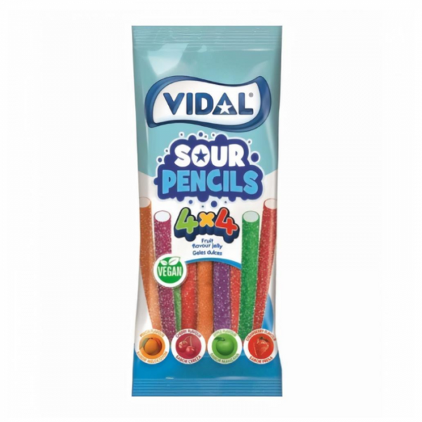 Vidal Vegan Sour Pencils 3.17oz (90g)